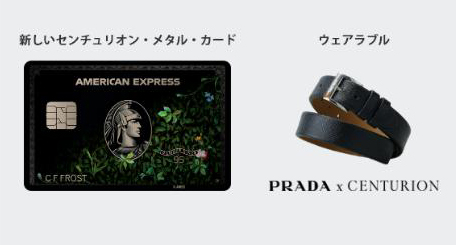 センチュリオンカード希少 PRADA✖️CENTURION ウェアラブル